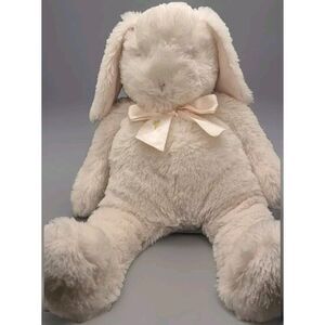 Bunnies By The Bay Carrots Bow Pink 18" Soft Rabbit Plush Stuffed Animal Toy